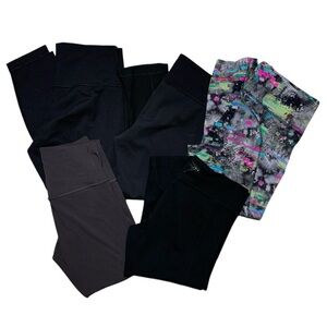 Lululemon Bundle of 5 Leggings Size 10 Workout Athletic